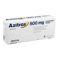 Азитрокс 500мг №3 таблетки п/п/о (Азитромицин)